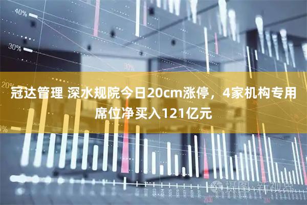 冠达管理 深水规院今日20cm涨停，4家机构专用席位净买入121亿元